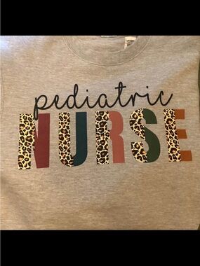 Pediatric Nurse Graphic Tee - Leopard + Multi Color
